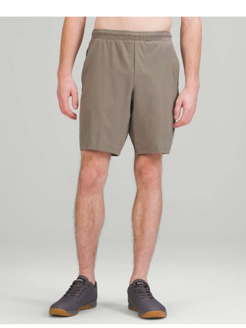 Lululemon Pace Breaker Lined Short 9" in Taupe Gray Size M